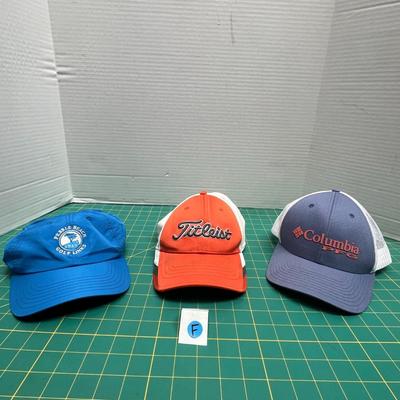 Set of 3 Hats - Pebble Beach Golf, Titleist and Columbia Hats!