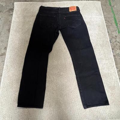 Black Levi Strauss Demin Jean Pants - Size 33/30