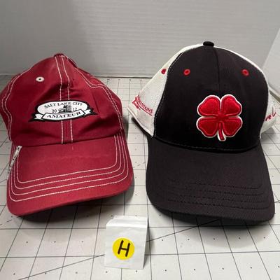 Set of 2 Hats - Salt Lake City Amateur Hat and Black Clover Hat