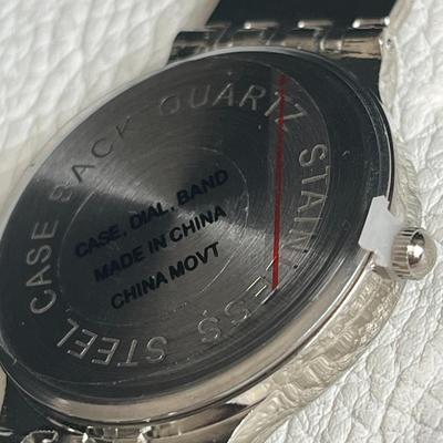 Silver-Tone Quartz Wrist Watch with Stainless Steel Back - Perfect Condition!