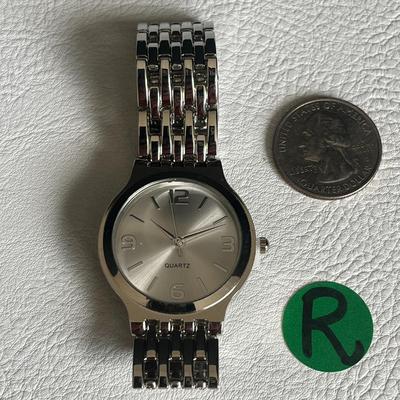 Silver-Tone Quartz Wrist Watch with Stainless Steel Back - Perfect Condition!