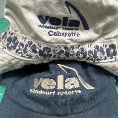 Vela Windsurf Resorts Hats -  Set of 2