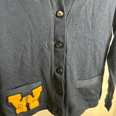 Demetre 100% Wool Letterman Style Cardigan