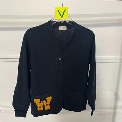 Demetre 100% Wool Letterman Style Cardigan