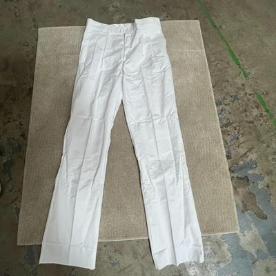 White 'Cintas' Uniform Blazer and Pleated Dress Pant Set - Size 38