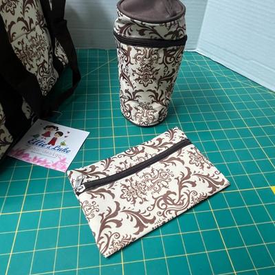 New 'Soho Designs' Stylish Diaper Bag with Additional Supply Bags