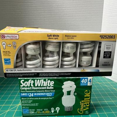 Lot of 7 Boxes of Various Lightbulbs