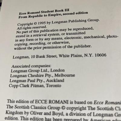ECCI ROMANI I and III Latin Reading Books (Second Editions)