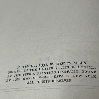 Anthony Adverse by Hervey Allen - 1933