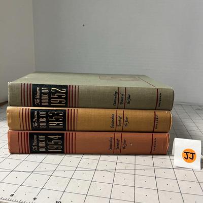 Set of 3- The Unicorn Book of 1952, 1953 and 1954 - Outstanding Events of The Year