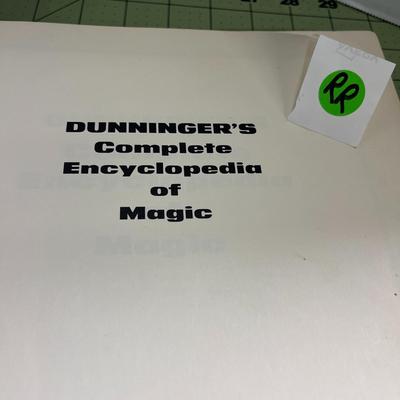 Dunninger's Complete Encyclopedia of Magic' Book - by Joseph Dunninger - 1967