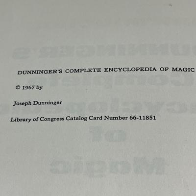 Dunninger's Complete Encyclopedia of Magic' Book - by Joseph Dunninger - 1967