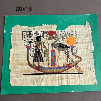 Egyptian Papyrus Painting - 20x16