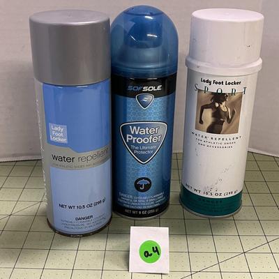 3 Cans of Water Repellent Sprays - For Shoes and Accessories