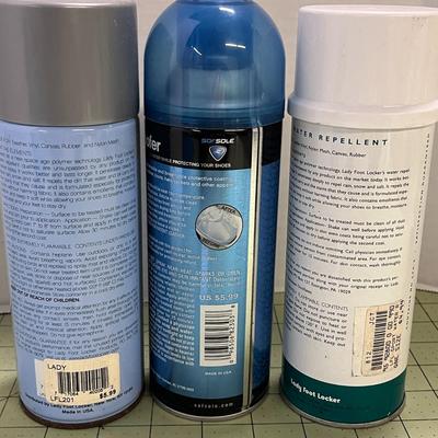 3 Cans of Water Repellent Sprays - For Shoes and Accessories