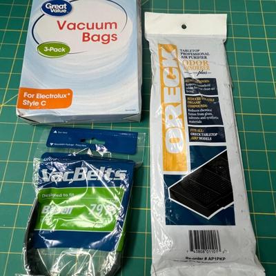 Various Vacuum Bags and Vacuum Belt