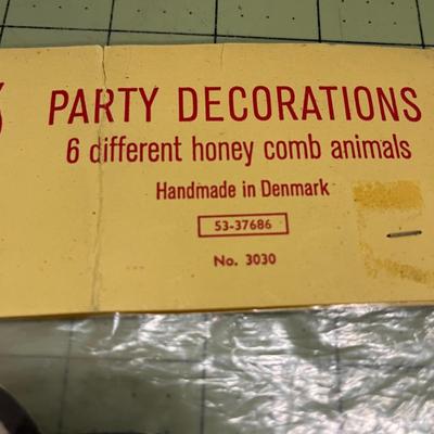 Very Cute Animal Party Decorations! Six Animal Decorations