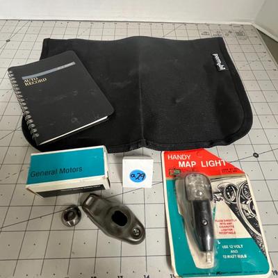 Car Accessories - Auto Record Notebook, Map Light, and Car Part