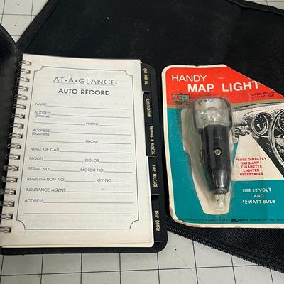 Car Accessories - Auto Record Notebook, Map Light, and Car Part