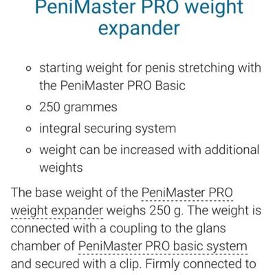PeniMster PRO Weight Expander and Strap