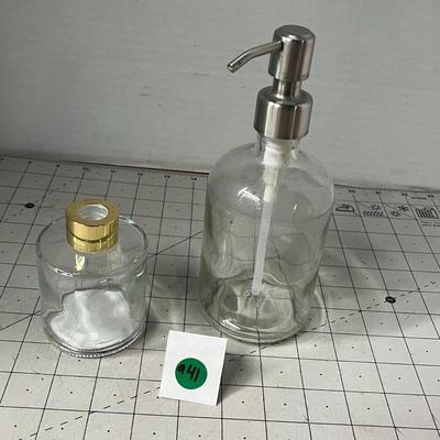 Soap Dispenser and Reed Diffuser Bottle (Without Reeds/Fragrance)