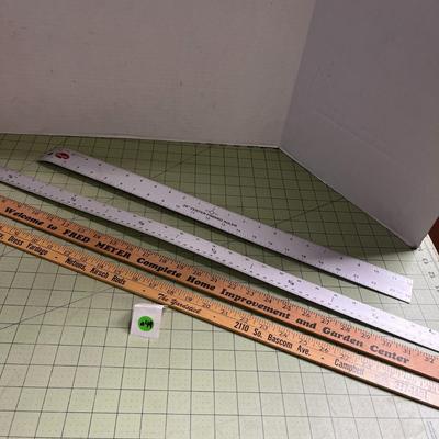 3 Piece Yard Sticks and 24" Center-Finding Ruler