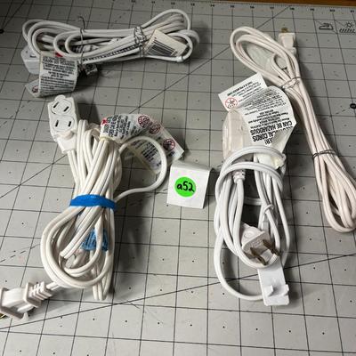 Power Strip and 4 Extension Cords