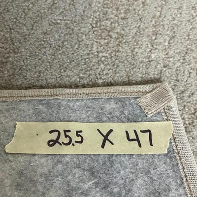 2 Fishished Rugs and 2 Unfinished Rugs - Cream