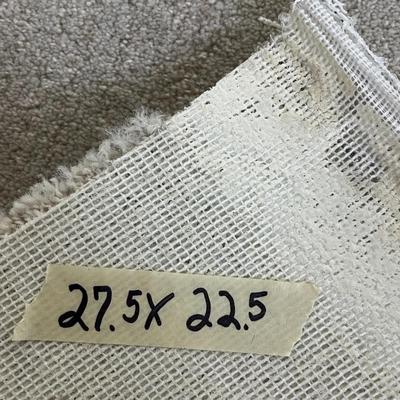 2 Fishished Rugs and 2 Unfinished Rugs - Cream