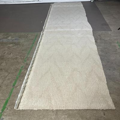 2 Fishished Rugs and 2 Unfinished Rugs - Cream