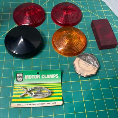 Car/Mower Components - Motor Oil, Spark Plugs, Light Caps, Motor Clamps and Eyelets