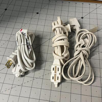 Power Strip and 3 Extension Cords