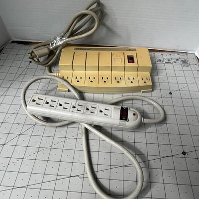 2 Power Strips and 4 Extension Cords
