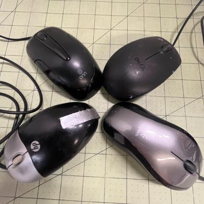 Various Computer Mouses and Mouse Pad