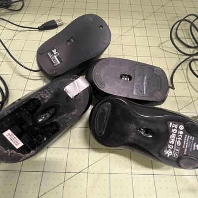 Various Computer Mouses and Mouse Pad