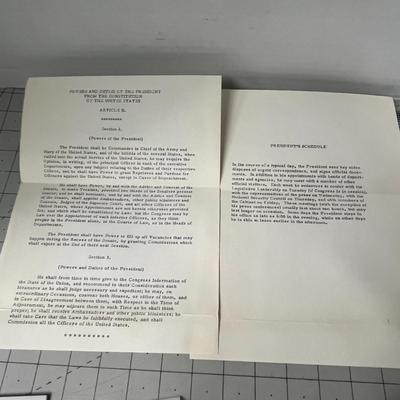 Mr. and Mrs. Dwight D. Eisenhower Photograph, White House Packet and Letter