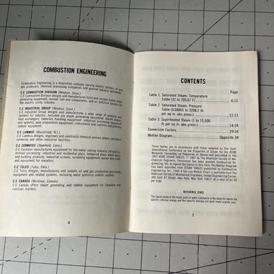 Steam Tables Book/Guide