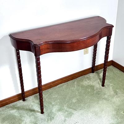 Vintage Console Entryway Half Table with Drawer