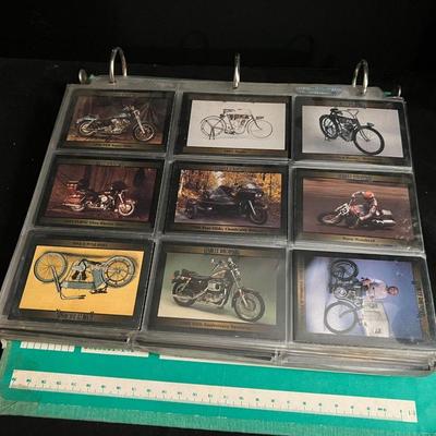 Binder of Harley Davidson Collectible Cards