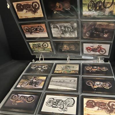 Binder of Harley Davidson Collectible Cards