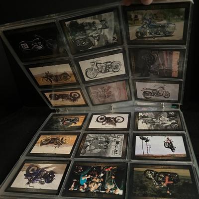 Binder of Harley Davidson Collectible Cards