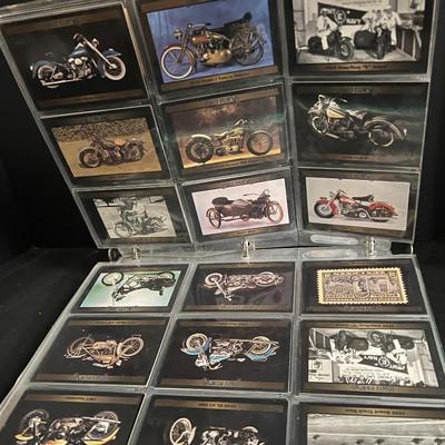 Binder of Harley Davidson Collectible Cards