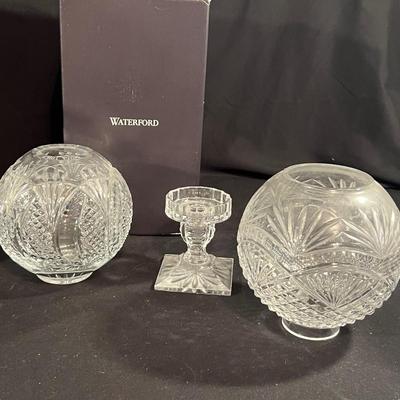 Vases, Candleholders, Hurricane Style Lights & More - All Waterford Crystal (LR-RG)