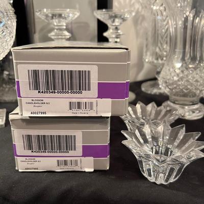 Vases, Candleholders, Hurricane Style Lights & More - All Waterford Crystal (LR-RG)