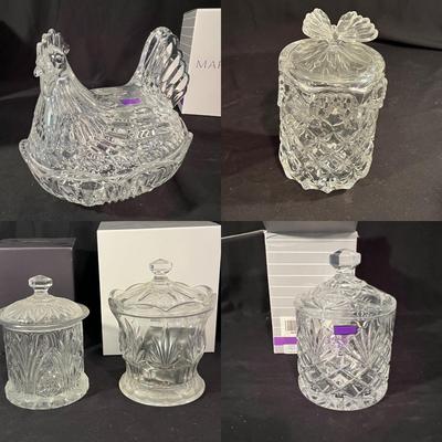 Cookie Jars, Canisters & More - All Waterford Crystal (LR-RG)