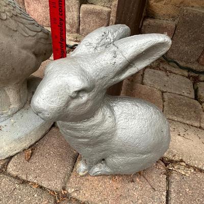 Cement yard art animals