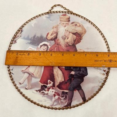 Glass-topped Christmas Hanging Decor