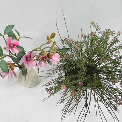 Pair of Artificial Flower Arrangements