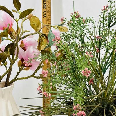 Pair of Artificial Flower Arrangements