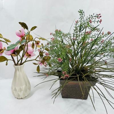 Pair of Artificial Flower Arrangements